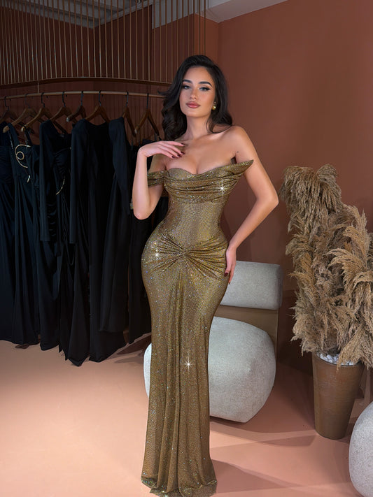 Matilda - Off Shoulder Sparkling Dress