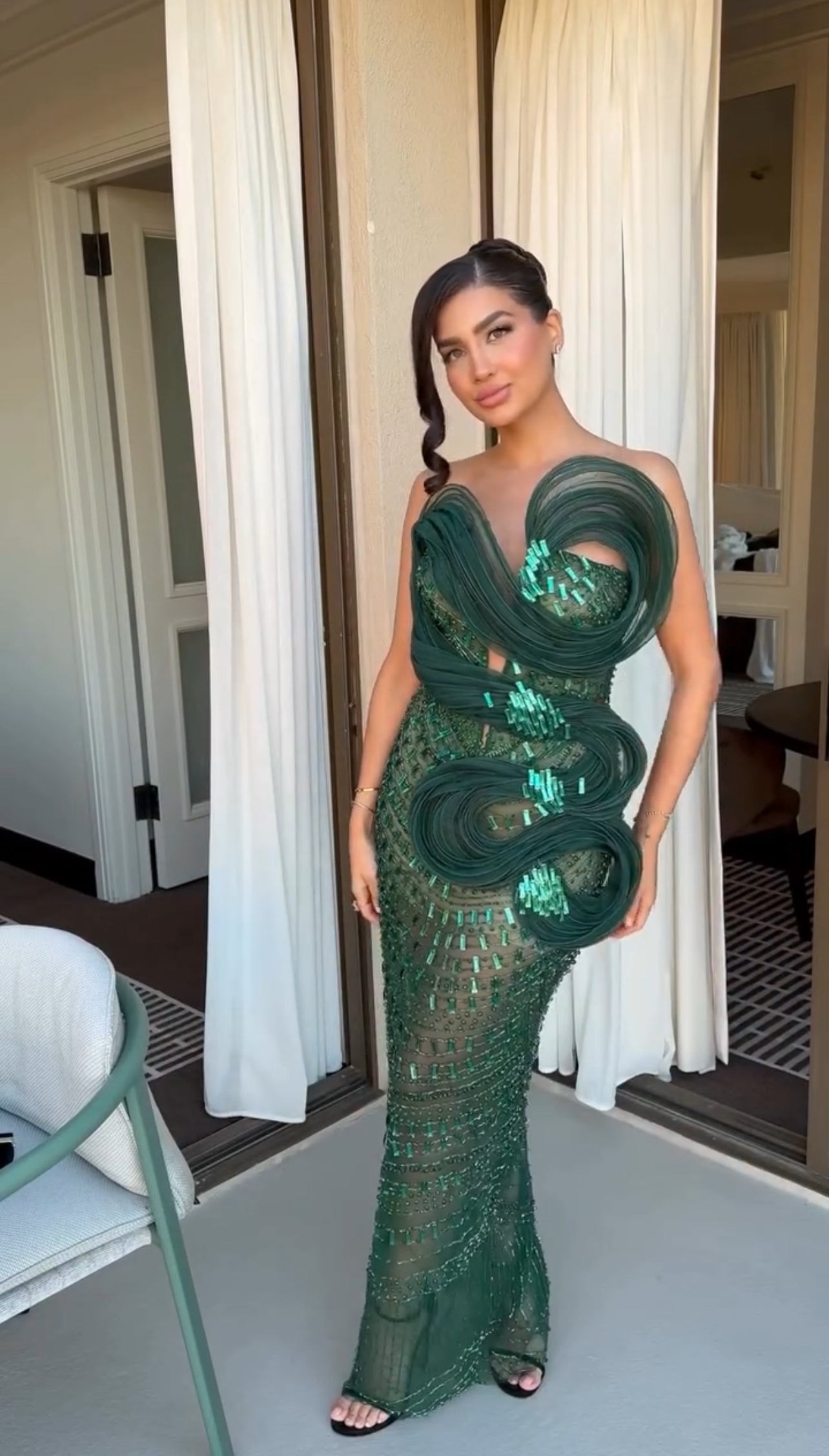 Zen - Haute Couture green dress