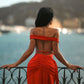Red Backless Dress