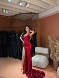 Malea - Strapless Red Dress