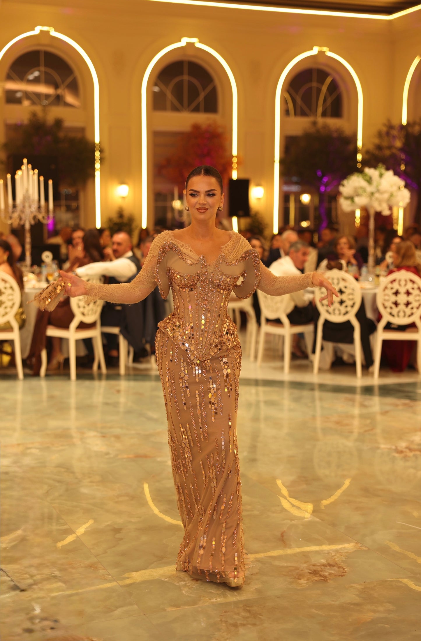 Lanetta - Embellished Beaded Dress