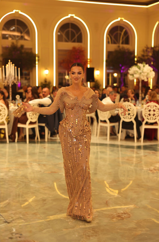 Lanetta - Embellished Beaded Dress