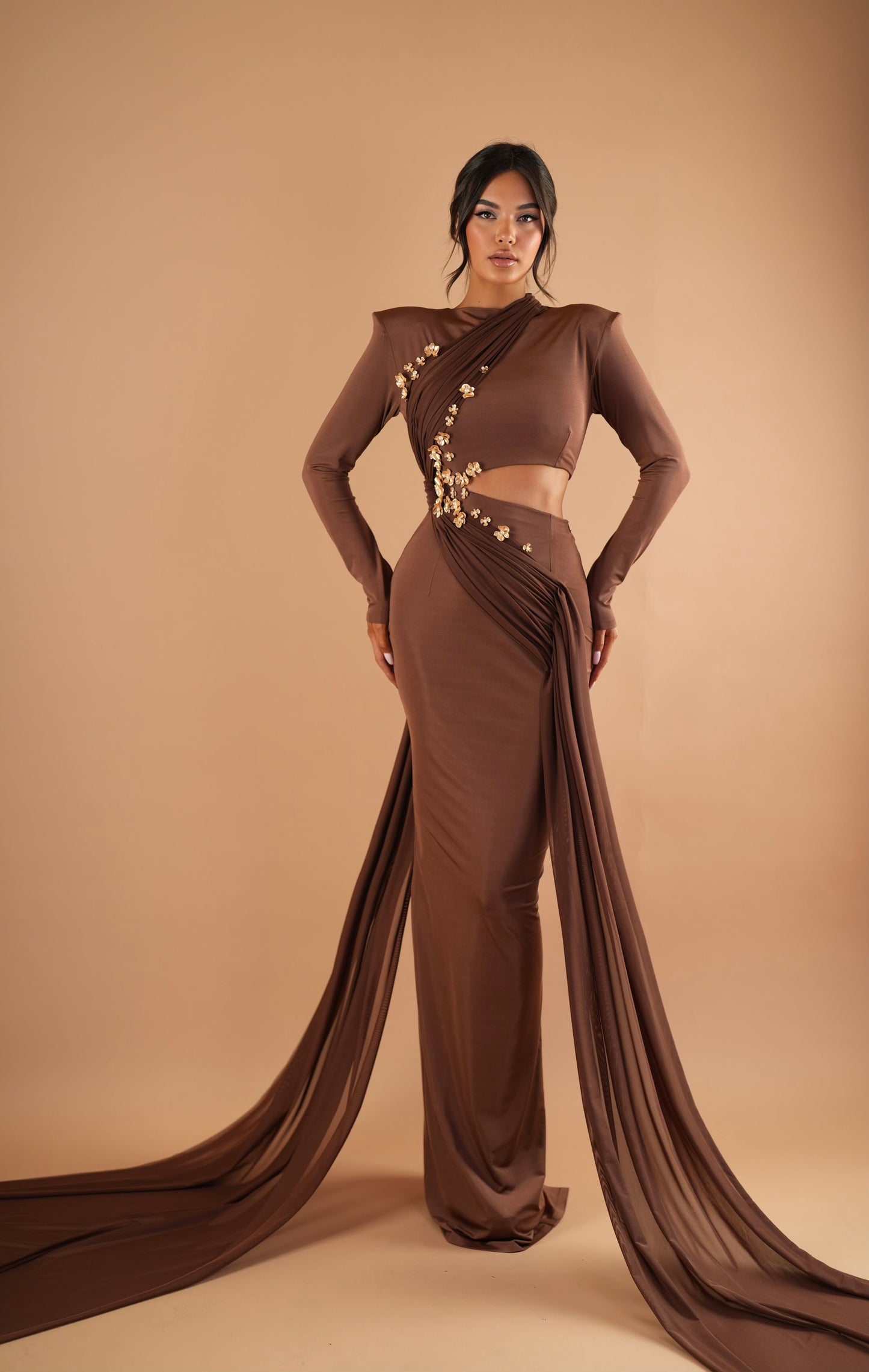 Daphne - Cut out floral dress