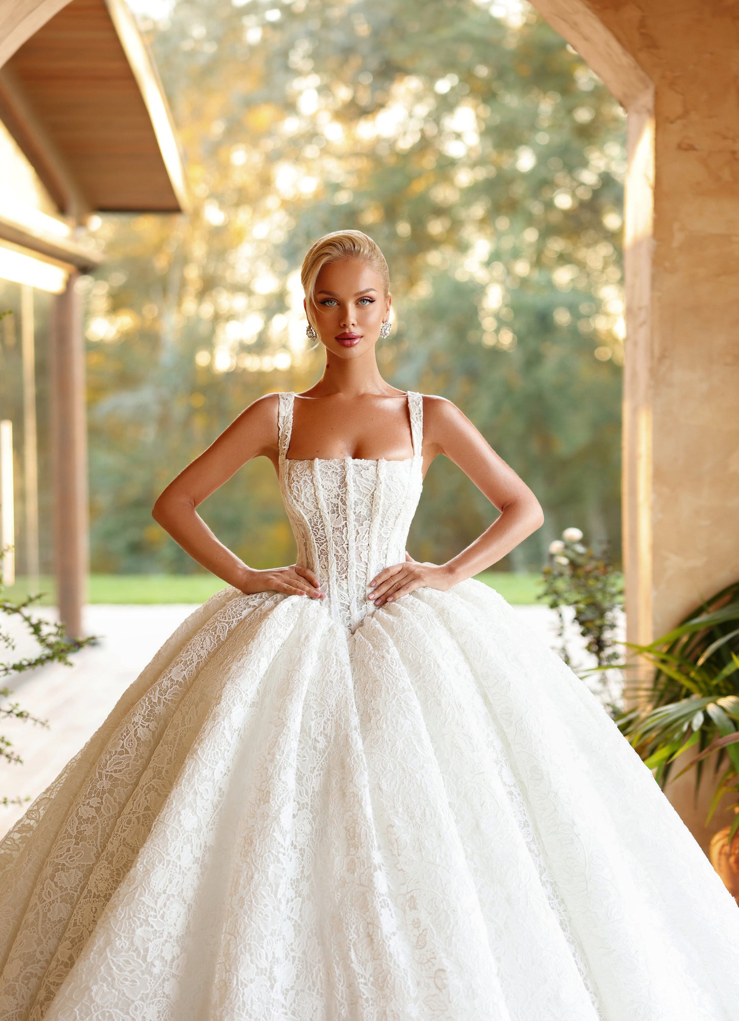 Katie - Lace Corset Ball Gown