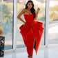 Liara -  Red Midi dress