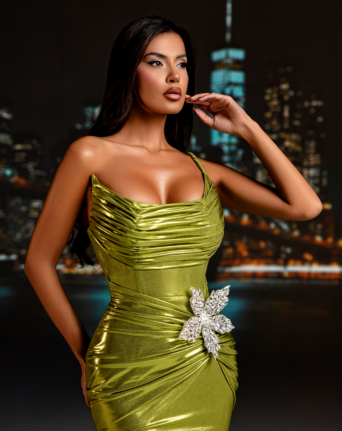 Midina - One strap ruched dress