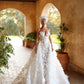 Milenia - Floral 3D Lace Ball Gown