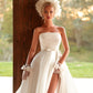 Brittney - Strapless High Slit Bridal Gown