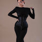 Annea - Black Fitted Corset Dress