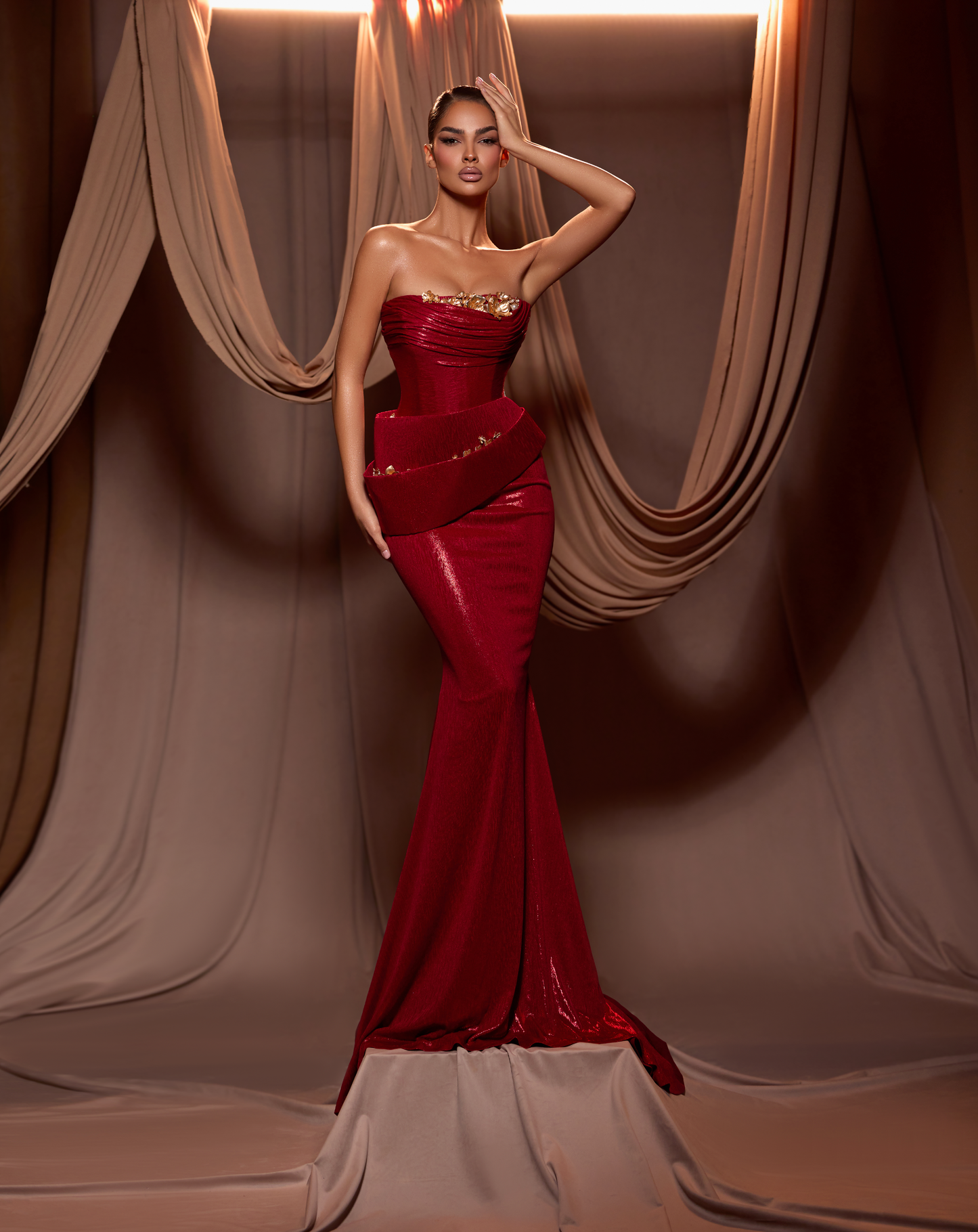 Carmila - Vanadium Vermilion Dress