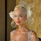 Crystal Embellished Mesh Bow Veil Fascinator