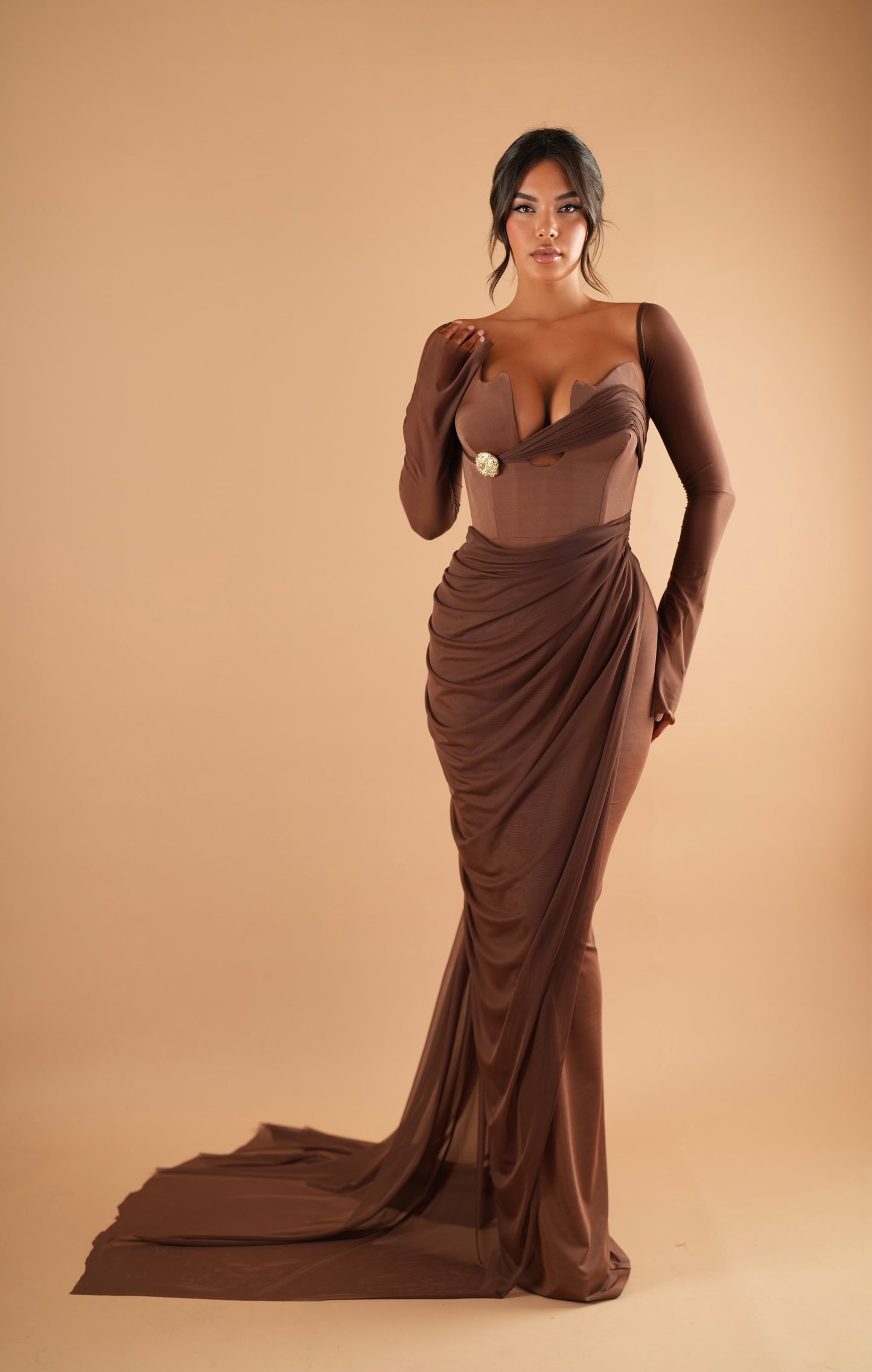 Nooréa - Ruched Sweetheart Dress