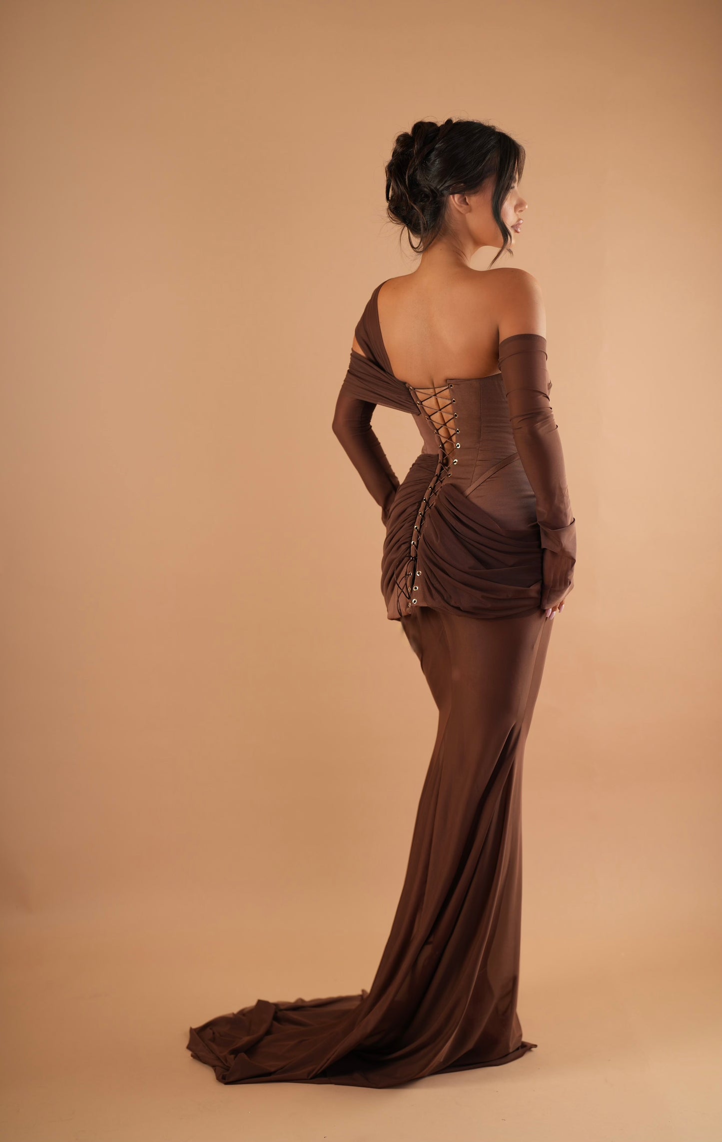 Malèa - Off shoulder wrapped dress