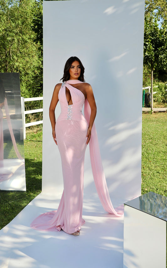 Nyara - Draped One Shoulder Dress