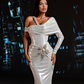 Michele - Draped off shoulder dress