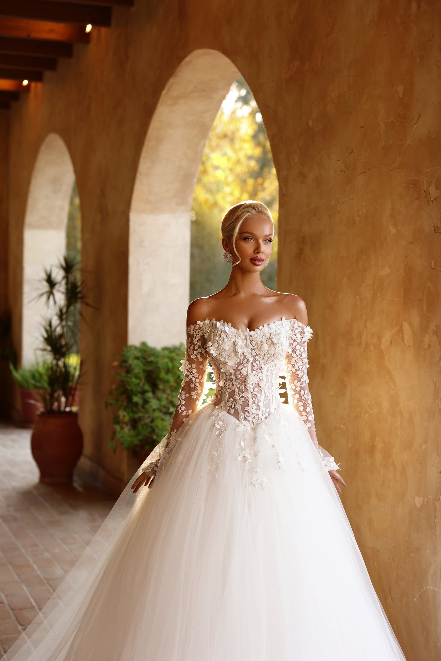 Bela - Off Shoulder Floral Lace Dress