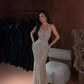 Beatrix - Deep Plunge Beaded Gown