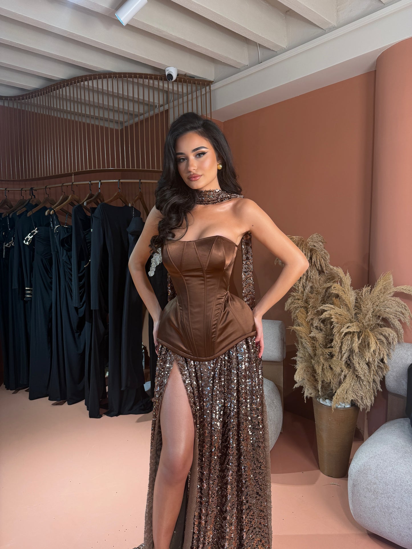 Alanèe - Sequin Slit Dress