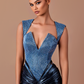 Evelysa - V cut Fitted Dress
