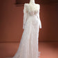 Adora - Embroidered Cape Wedding Dress