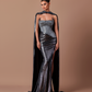 Lusia - Strapless dress with cape attachment