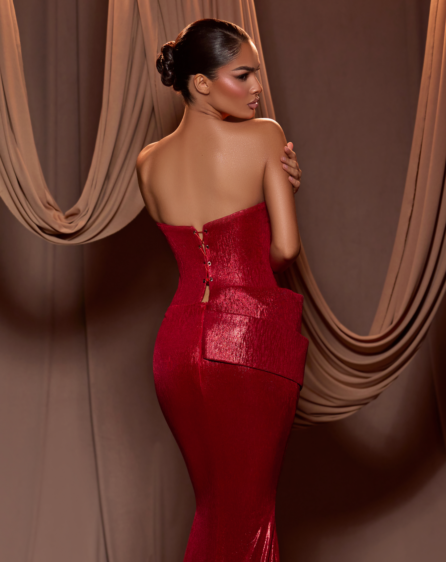 Carmila - Vanadium Vermilion Dress