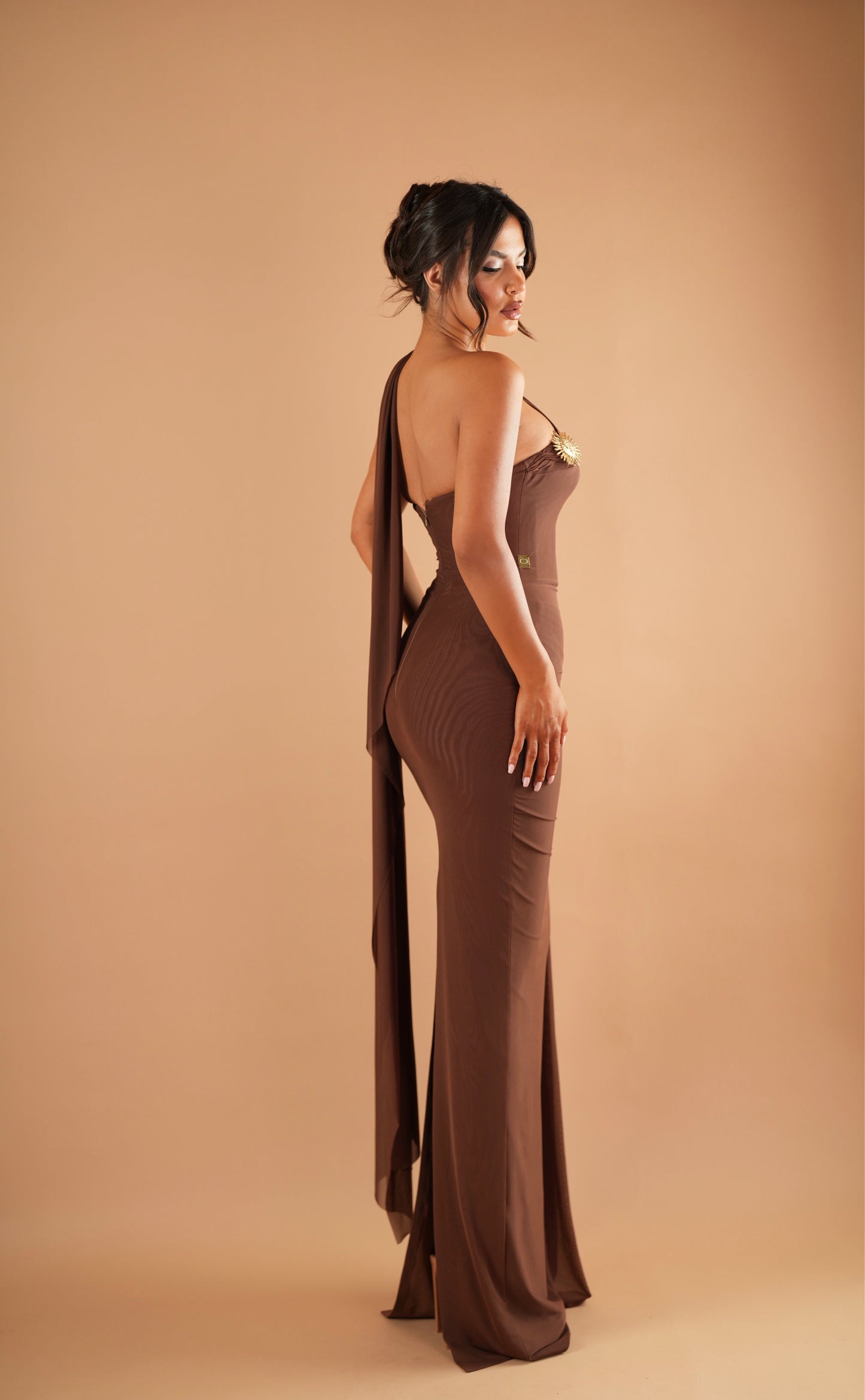 Iryna - One Shoulder Sunburst Dress