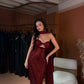 Gina - Crystal Cutout Gown with Cape