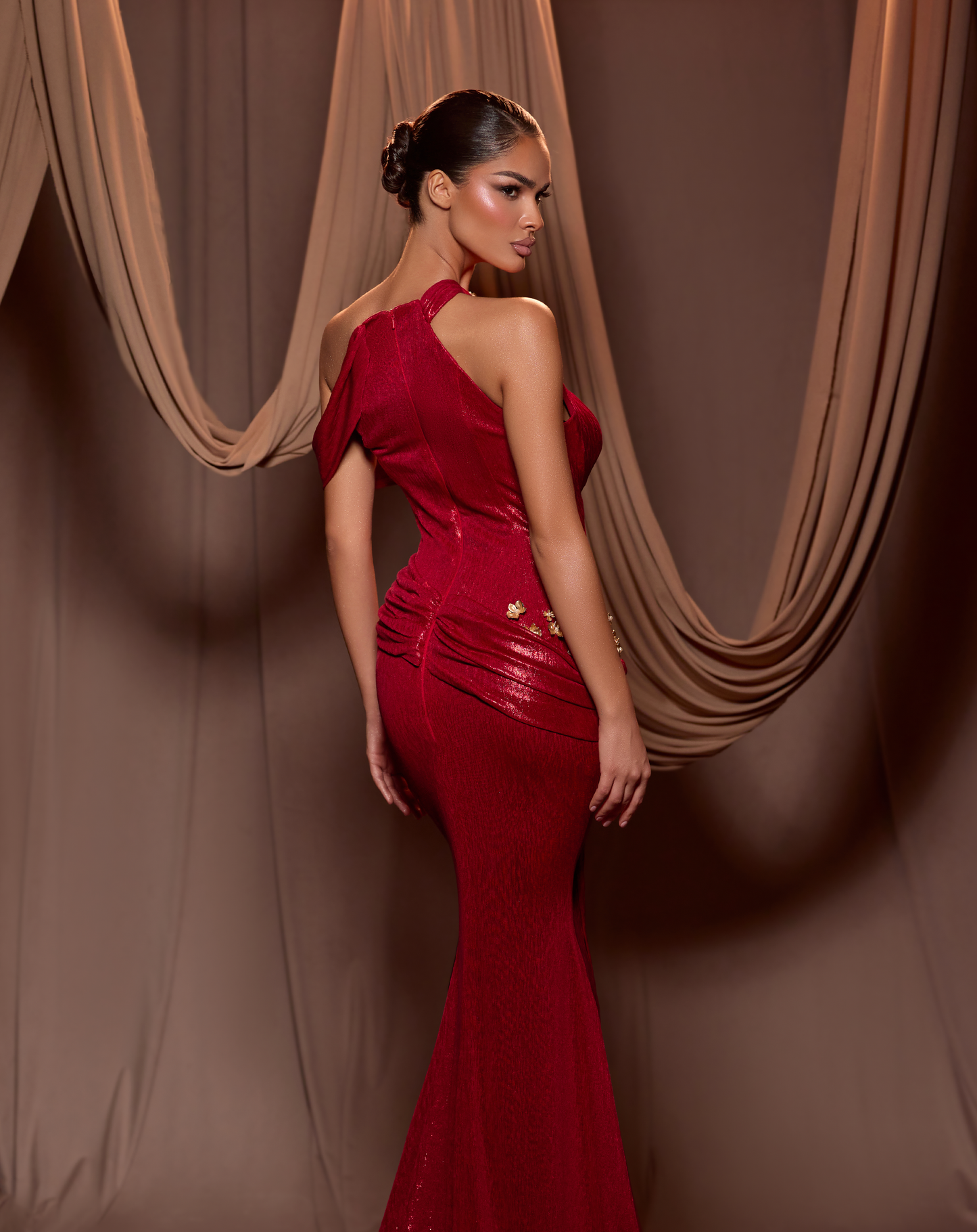 Ferya - Ruthenium Ruby Dress