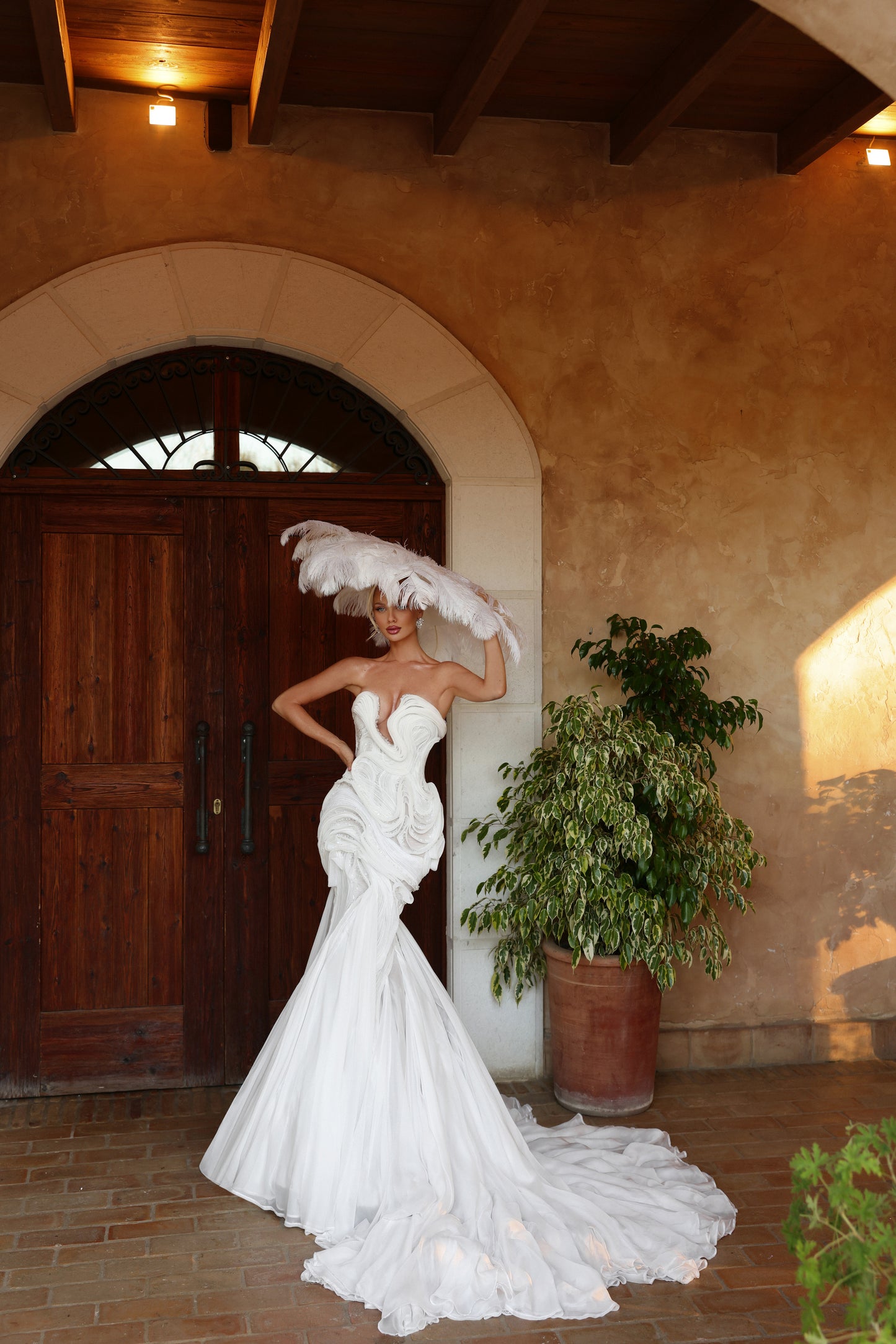 Anette - Draped Mermaid Gown