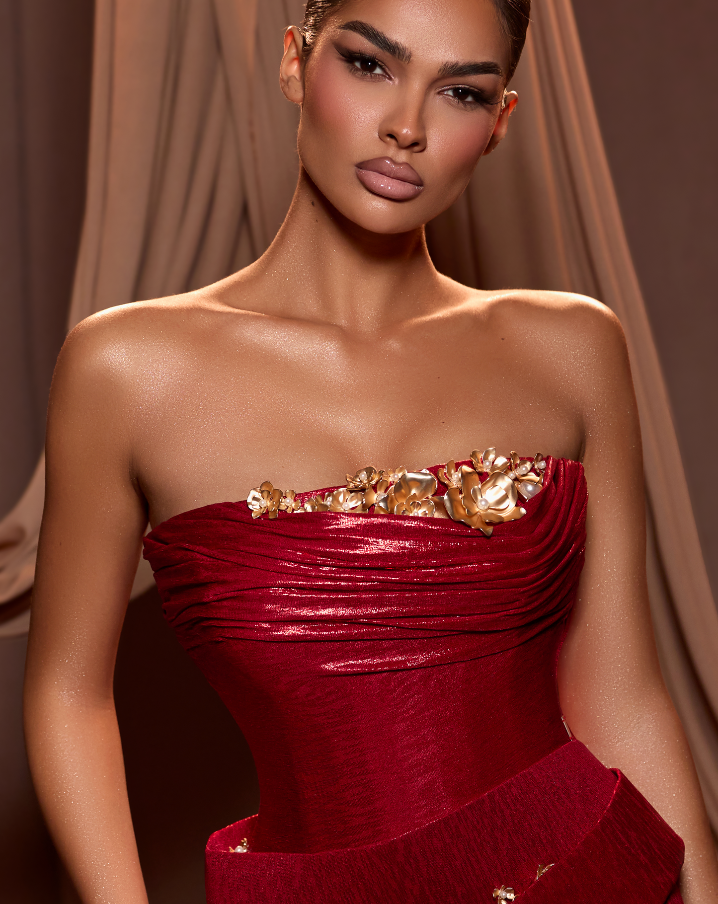 Carmila - Vanadium Vermilion Dress