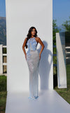 Lysette - Sleeveless Dress with Beaded Appliqué Bodice