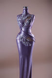 Lavender Cutout Embellished Gown