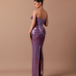 Dusk - Strapless dress with bow detail