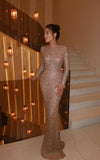 Émeline - Rose Gold Sequin Dress