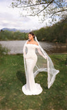 LENY - Draped Lace Corset Mermaid Bridal