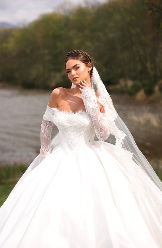 SIRIUS - Off-Shoulder Structured Bridal Ball Gown