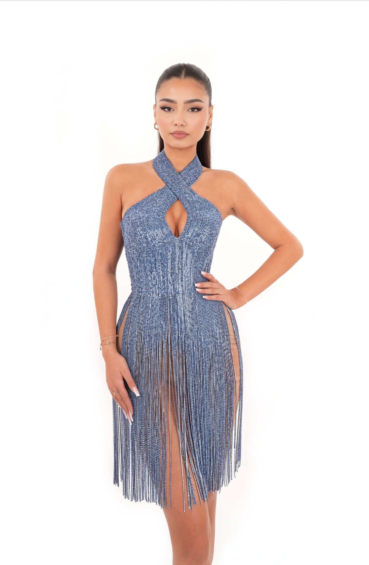 Freya - Short fringed dress