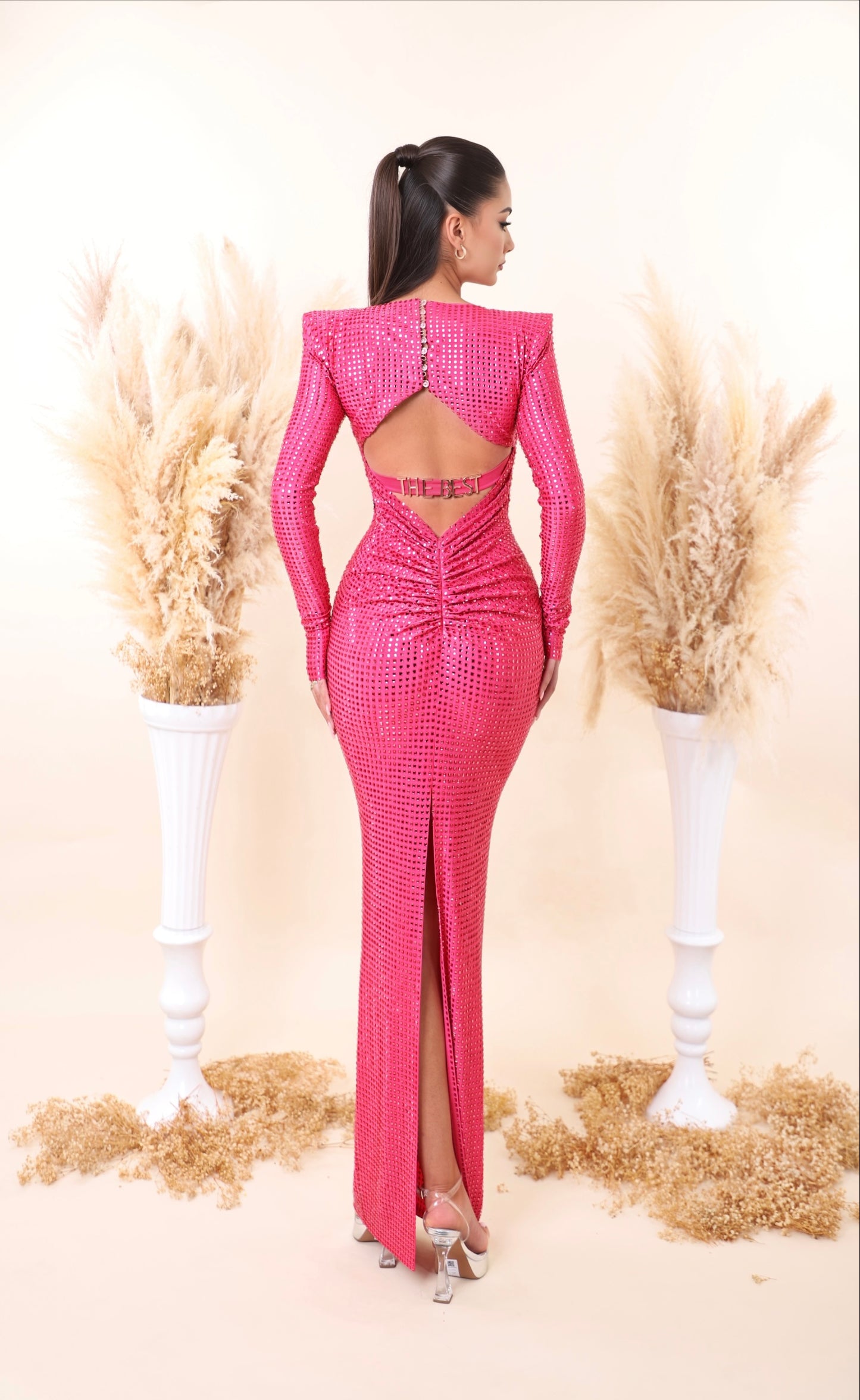 NYXARA - Long dress featuring "THE BEST" on the back