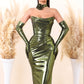 Ela - Strapless dress with ruched bodice