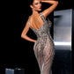 Marinela - Gray beaded Dress