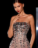 Julietta - Beaded Crystal fitted dress