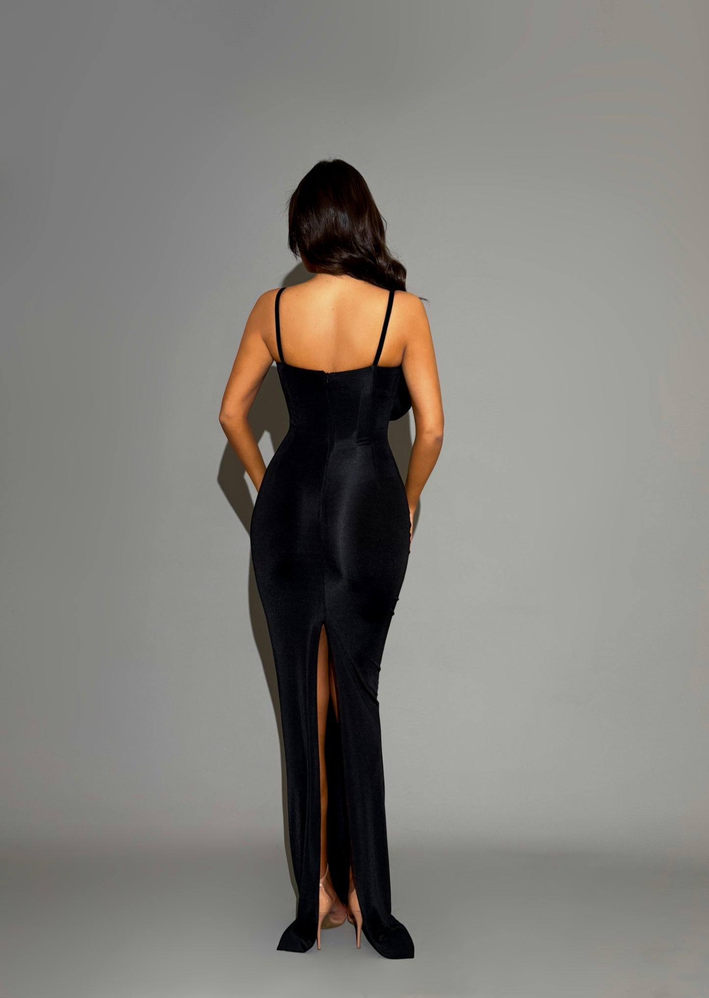 Solis -  Flower embellishments dress and thin straps