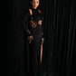 Tiye - Cut-Out Slit Dress with Gold Accents
